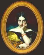 Henri Lehmann Portrait de Madame Alphonse Karr oil painting